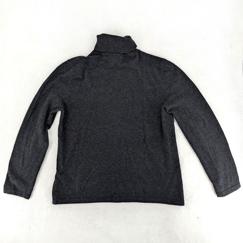 Lauren Ralph Lauren Crest Turtleneck Sweater‎ Merino Cashmere Angora XL Holes - Picture 6 of 7